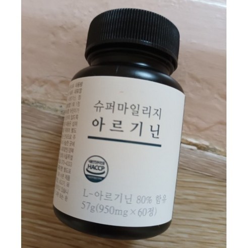 슈퍼마일리지 아르기닌 39900 950mg x 60정 1개, 15개