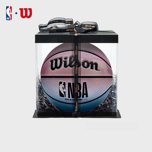 Wilson 월슨 NBA 프로 7호 농구공 실내 실외 덩크 선물용 스포츠 WZ2013004CN7, J.파우더블루그라데이션-선물상자(조립), 7번 농구(스탠다드 볼)