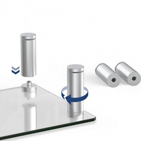 모니터받침대 높이조절다리 강화유리받침대용 150-170mm, 1개