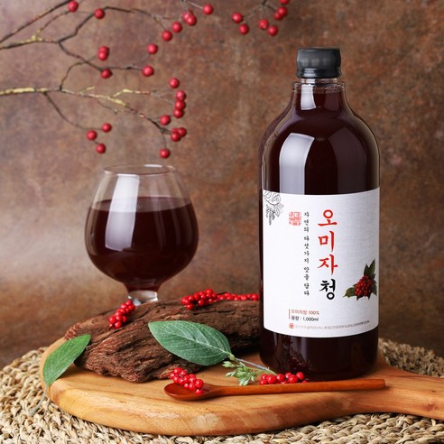 일타농부 국내산 수제 오미자청 진액 농축액 원액 오미자차 엑기스 100% 1000ml, 1L, 1개입, 1개