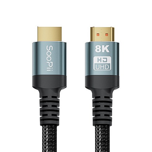 Soopii ULTRA HIGH SPEED HDMI 2.1 인증 케이블 HH80, 1m, 1개