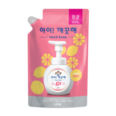 아이깨끗해 핸드워시 레몬향 리필형, 200ml, 6개