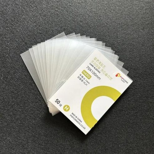 포카통 Kpop 카드 슬리브 거치대 클리어 3 인치 포토카드 홀로그램 보호대 필름 앨범 바인더 게임 카드홀더 한국 문구 50 개, 5) 70x100mm 
앨범