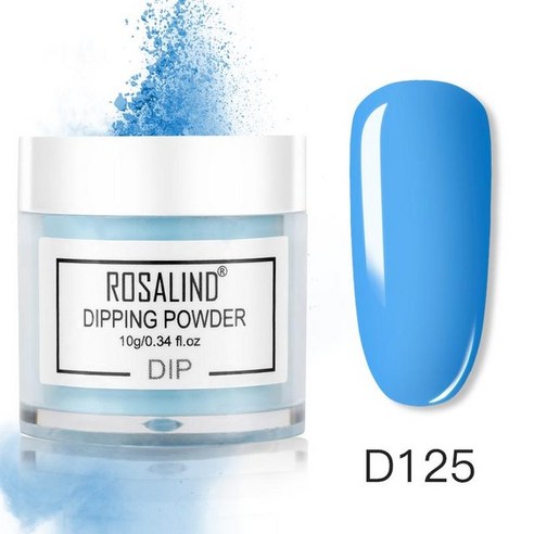 치닝디핑 ROSALIND 퓨어 컬러 플래시 디핑 파우더 키트 네일 먼지 장식 수지 안료 아트 프라이머 씰링 레이어 세트 필요 10ml, [16] RPD125