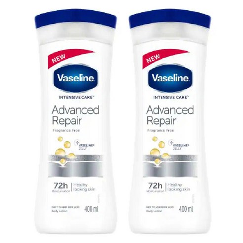 바세린 인텐시브 케어 어드밴스 리페어 바디 로션, 2개, 400ml