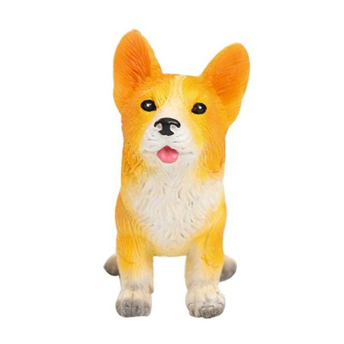 수지 미니 개 동상 미니어처 인형 집 분재 공예 요정 정원 식물 냄비 풍경 장식, Corgi 입상