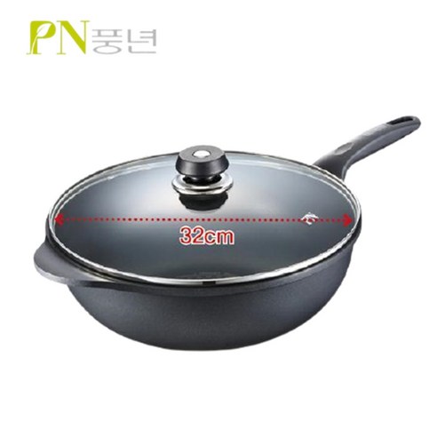 깊은 풍미를 담아내는 주방의 명품, PN풍년 뉴 다이캐스팅 궁중팬 32cm