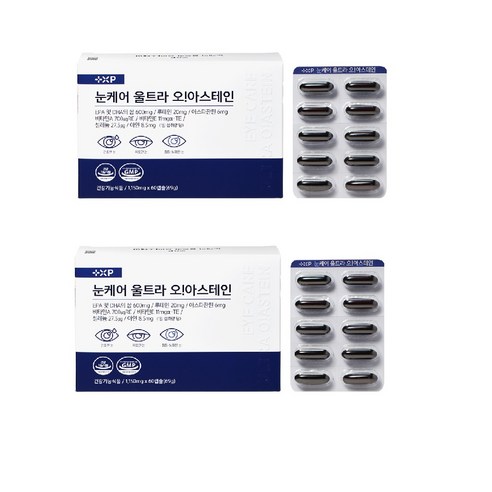 눈케어 울트라 오아스 테인 60정 2개