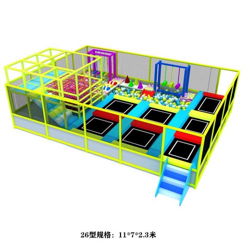 점핑 트램폴린 대형 트램펄린 머신 야외 방방이 비붕형 키즈 펜션 실외 공원 방방 운동, 27, 1개
