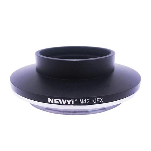 M42-GFX 렌즈 어댑터 변환기 GFX100S 50R 50S 카메라 사진에 적합, 75x75x25mm, 블랙 실버, 알루미늄 합금