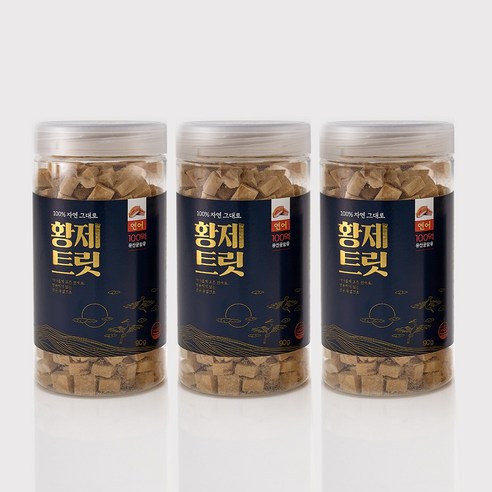 [3개세트] 황제트릿 동결건조 유산균 간식 연어 90g, 3개, 연어맛