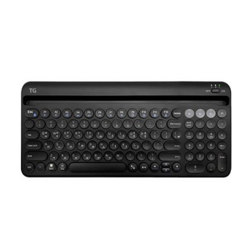 TG 블루투스 무선 키보드 저소음 태블릿거치 핸드폰거치 TG-KG502A, 화이트