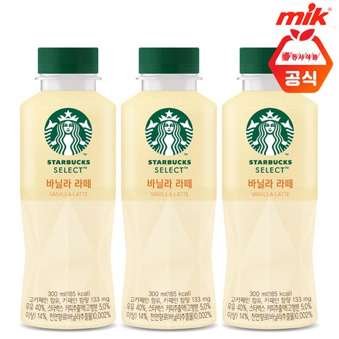 스타벅스 셀렉트 바닐라라떼 300ml, 1개