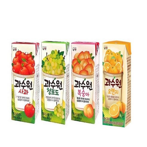 남양 과수원 복숭아 190ml x24팩, 24개