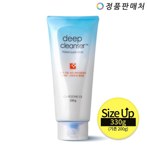 케어존 씨케이 딥 클린 포밍 클렌저 330g 용량UP, 1개