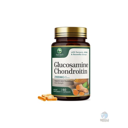 Nature's Peak 글루코사민 콘드로이친 보스웰리아 추출물 60캡슐, 1개, 60정