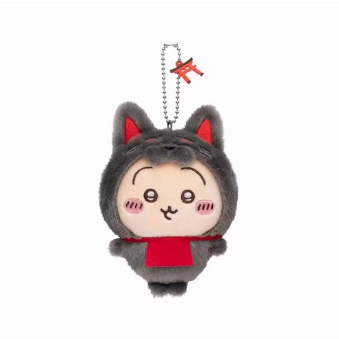 치이카와 쿠리만쥬 비행태그 키홀더 키링 치이카와인형 14 GOYES 먼작귀 CHIIKAWA 애니 굿즈 봉제 인형 어린이 키링 선물, 치이카와 빅, 20cm, 1개