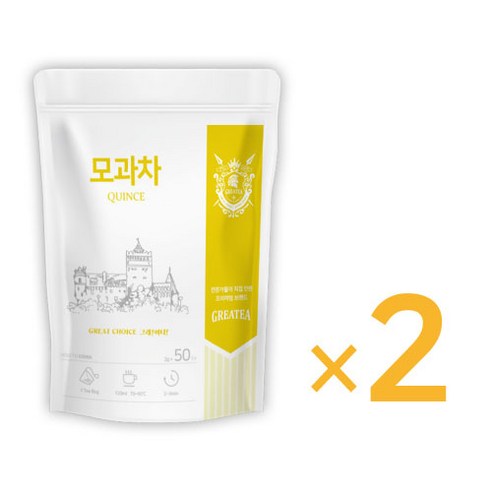 국산 모과 차 50티백, 2g, 50개입 (Greatea 그래이티) 국산 모과 차 50티백, 2g, 50개입 (Greatea 그래이티)