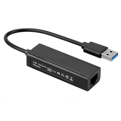 스위치 용 100Mbps USB 3.0 이더넷 네트워크 카드 / Wii / Wiiu LAN 연결 어댑터 용, 검은 색
