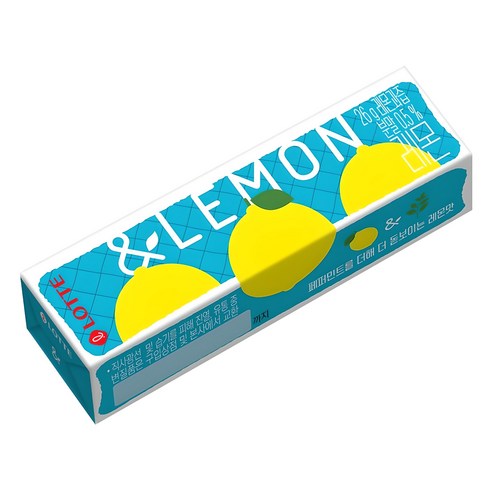 롯데웰푸드 &후르츠 레몬껌, 1개, 26g