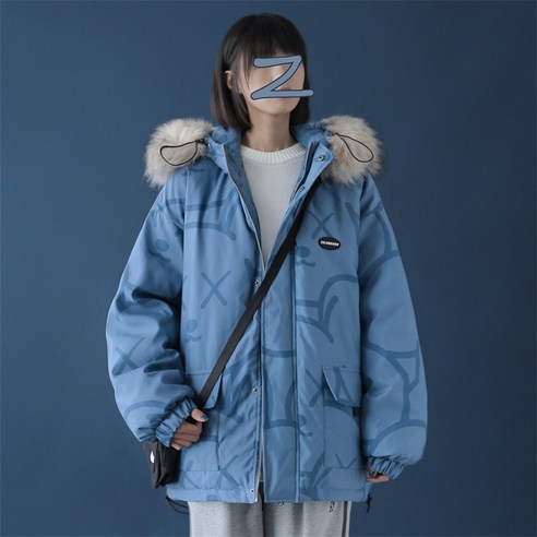 YY 여성 두꺼운 홍콩 스타일 코튼 패딩 코트 새로운 겨울 코튼 패딩 코트