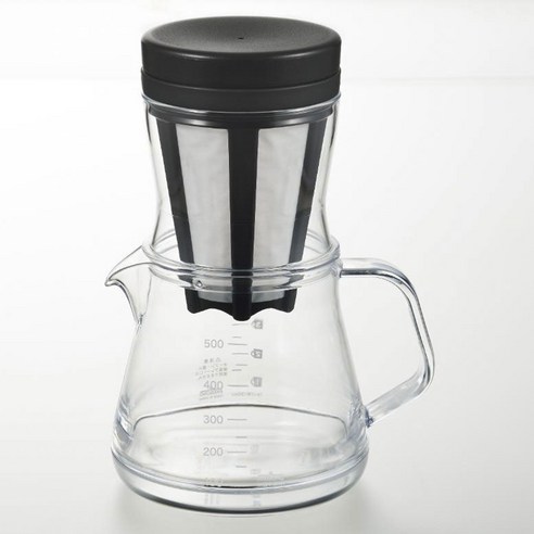 아케보노 커피 서버 스트롱 2웨이 드리퍼 세트 블랙, 1개, 500ml