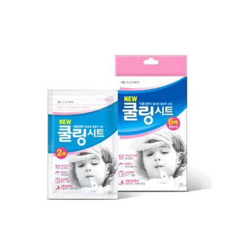 신신제약 쿨링시트 유아용 열냉각패치, 1개, 6매입