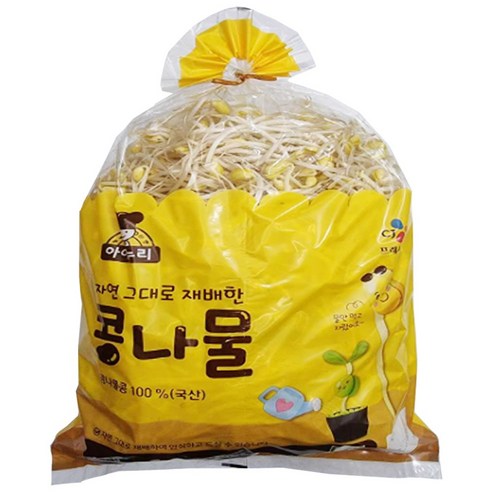 이츠웰 아이누리 국산콩100% 콩나물 1kg x 1봉지 - 콩나물 | 쿠팡
