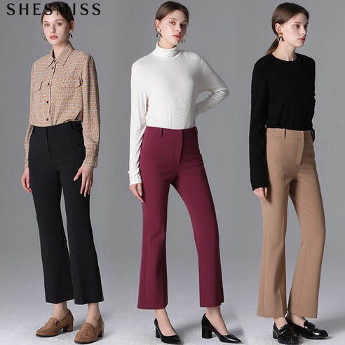 [쉬즈미스.] [쉬즈미스] 다리가 길어보이는 슬림핏 베이직 부츠컷 슬랙스