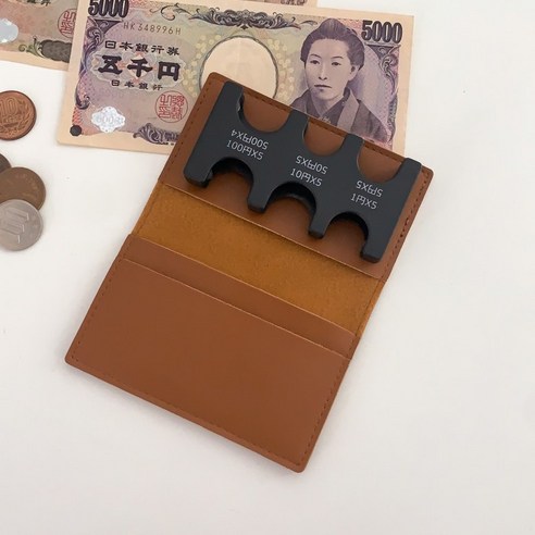 블루씨티 벨크로 레더 일본 동전 엔화 케이스 지갑 세트