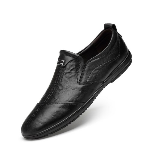 KORELAN 두층 소프트 베이스 남성 비즈니스 캐주얼 구두 트렌드 콩신 슬립온 신발