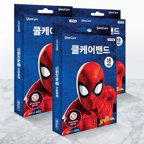 마블 스파이더맨 썸머키즈 쿨케어겔밴드, 3개