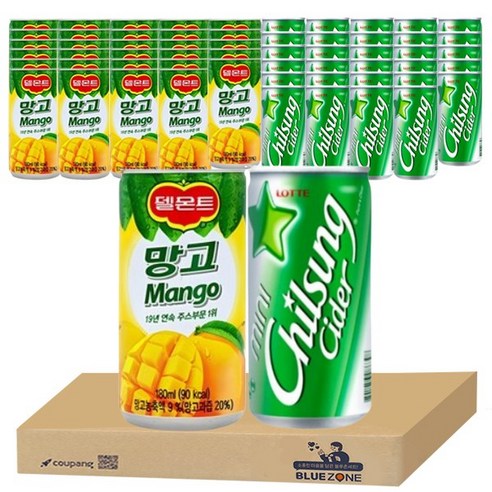 칠성사이다190ml 29입 + 칠성 델몬트 망고 180ml 29입 세트