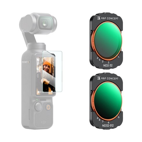 K&F CONCEPT DJI 오즈모 포켓3 필터 (액정보호필름 포함) 종류 옵션선택