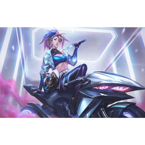 ZEUS 리그오브레전드 장패드 롤 마우스패드 게이밍 미끄럼방지 커스텀 디자인 손목 받침, 1개, 12.아칼리