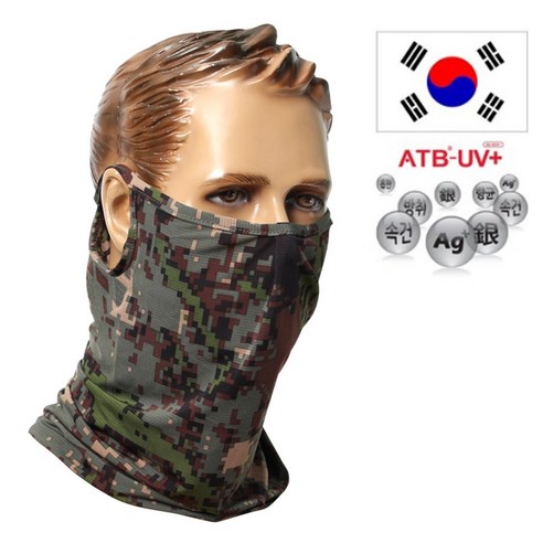 ATB 멀티 하프 군인 목티 디지털 라이딩 스포츠 목토시 귀걸이 마스크