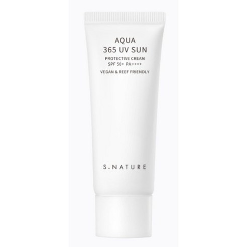 촉촉한 수분감으로 피부를 감싸는 데일리 선케어, 에스네이처 아쿠아 365 유브이 선크림 에스네이처선크림