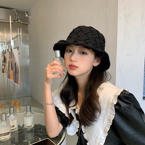 달콤하다 귀엽다 시폰 선녀 그물 빨간 어부 모자