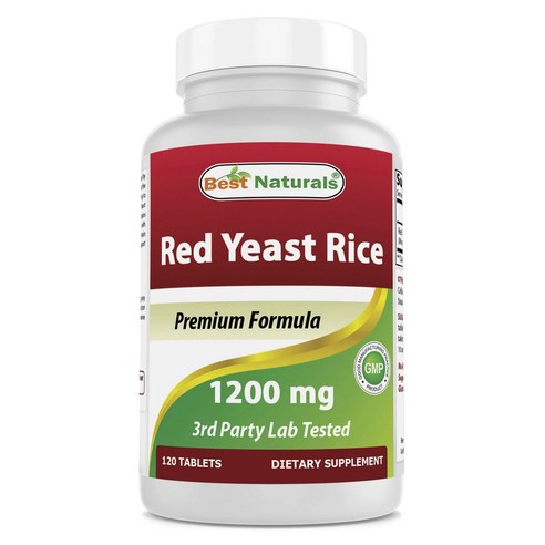 베스트네츄럴스 붉은 효모 라이스 1200mg 타블렛, 1개, 120정