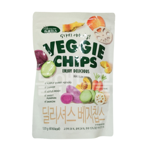 하루칩스 딜리셔스 베지칩스 120g, 1개