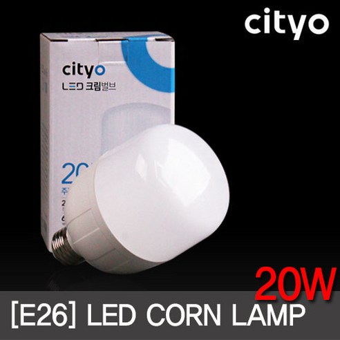 씨티 LED전구 글러브 20W E26소켓 크림벌브 전구 보안등, 전구색, 1개