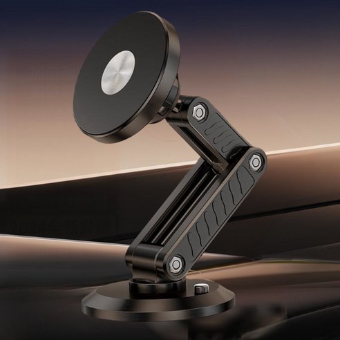 쉽딱 아크포스 360 차량용 계기판 대쉬보드 유리 길이조절 각도조절 핸드폰 거치대, 블랙, 1개