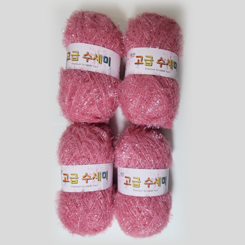 울클럽 별꽃수세미 만들기 DIY 고급수세미실 80g 4볼세트 (총 320g), 120인디핑크, 1개