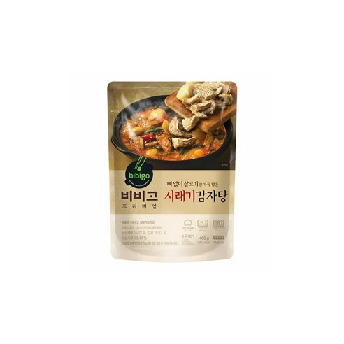 비비고 시래기감자탕, 6개, 460g