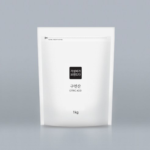 가성비가브랜드다 구연산 다목적세제 지퍼백, 1kg, 5개