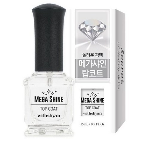 위드샨 고광택 볼륨 메가샤인 탑코트 15ml, 1개