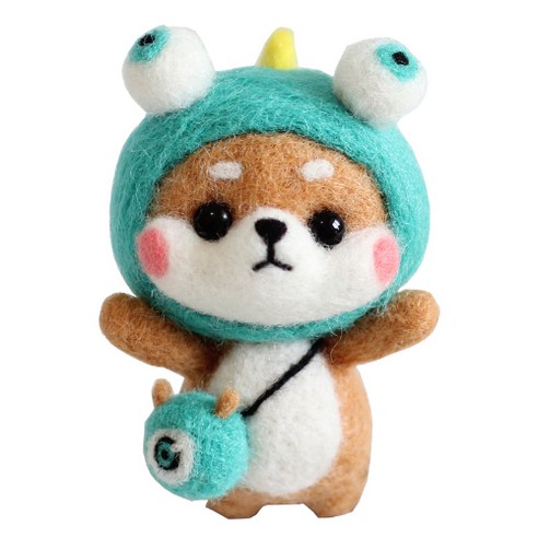 제이엔 양모펠트 DIY 세트, 1세트, 시바몬스터