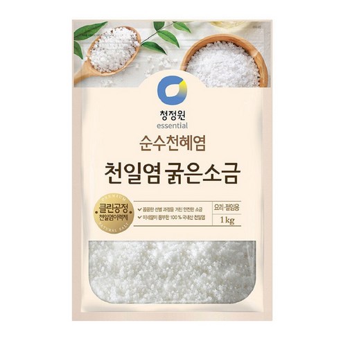 청정원 천일염 굵은소금, 1kg, 1개