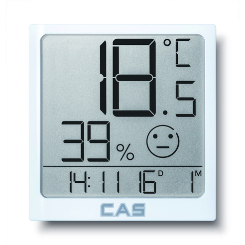카스 디지털 온습도계 T100 베터리 포함, 화이트, 1개