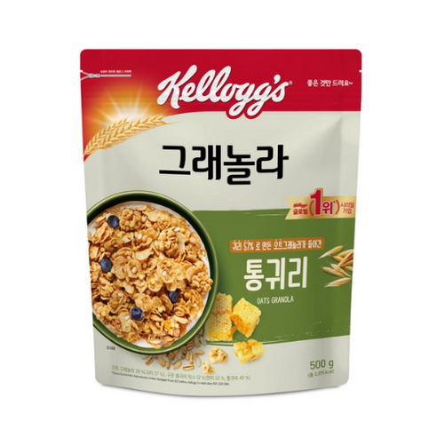 켈로그 통귀리 그래놀라, 500g, 1개